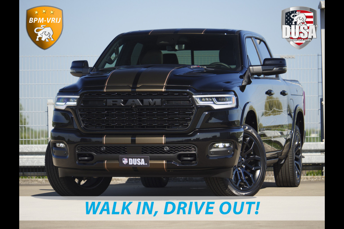 Dodge Ram | 1500 | Limited | 3.0L Twin-Turbo I6 | High Output | BPM-VRIJ | Passenger Display | 14,4 Touch Screen | LPG | RAMBOX Getoonde accessoires zijn verkrijgbaar tegen meerprijs Dodge Ram | 1500 | Limited | 3.0L Twin-Turbo I6 | High Output | BPM-VRIJ | Passenger Display | 14,4 Touch Screen | LPG | RAMBOX Getoonde accessoires zijn verkrijgbaar tegen meerprijs