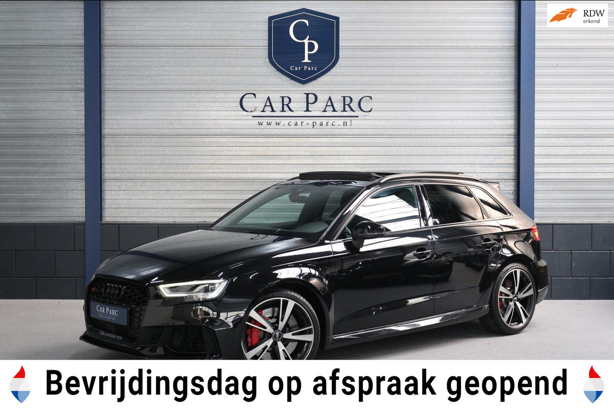 Audi RS3 Sportback 2.5 TFSI quattro MILLTEK/LED/VIRTUAL/SFEER/PANORAMADAK/LEDER+S.VERWARMING/LMV/CAM/ACC/ECC/12 MND GARANTIE! Audi RS3 Sportback 2.5 TFSI quattro MILLTEK/LED/VIRTUAL/SFEER/PANORAMADAK/LEDER+S.VERWARMING/LMV/CAM/ACC/ECC/12 MND GARANTIE!