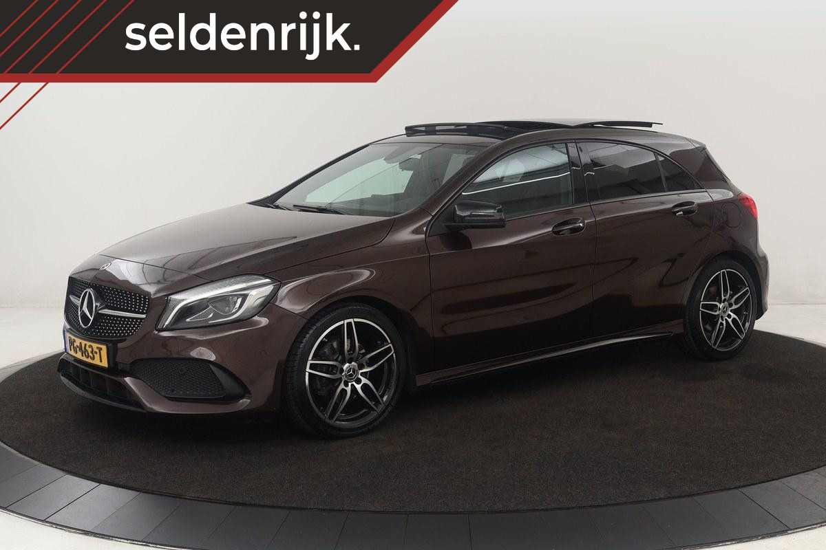 Mercedes-Benz A-Klasse 160 AMG Night | Panoramadak | Camera | Full LED | Navigatie | Trekhaak | Cruise control | Park Assist | Airco | Half leder | Sportstoelen Mercedes-Benz A-Klasse 160 AMG Night | Panoramadak | Camera | Full LED | Navigatie | Trekhaak | Cruise control | Park Assist | Airco | Half leder | Sportstoelen