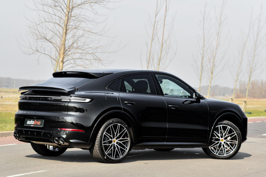Porsche Cayenne Coupé 3.0 E-Hybrid. BTW, Sport Design, Sportuitlaat, Softclose, Leder, Memory, ACC, Keyless, Camera, Dodeh, Luchtv