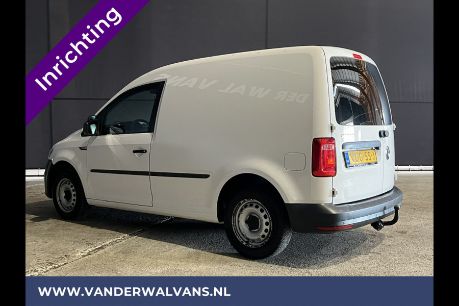 Volkswagen Caddy 2.0 TDI L1H1 inrichting Euro6 Airco | Apple Carplay | Trekhaak | Cruisecontrol parkeersensoren, android auto