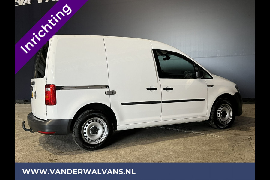 Volkswagen Caddy 2.0 TDI L1H1 inrichting Euro6 Airco | Apple Carplay | Trekhaak | Cruisecontrol parkeersensoren, android auto