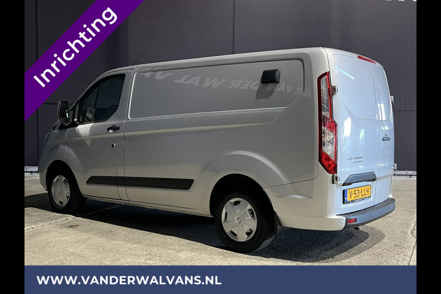 Ford Transit Custom 2.0 TDCI 131pk L1H1 inrichting Euro6 Airco | Camera | LED | Apple Carplay | Cruisecontrol Parkeersensoren, Bijrijdersbank, 2500kg trekvermogen, stoelverwarming, verwarmde voorruit