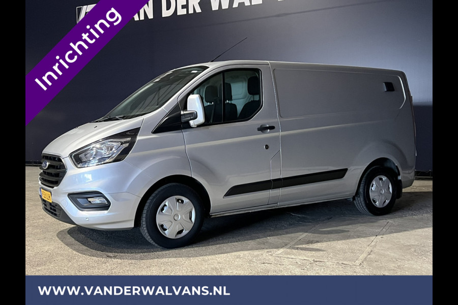 Ford Transit Custom 2.0 TDCI 131pk L1H1 inrichting Euro6 Airco | Camera | LED | Apple Carplay | Cruisecontrol Parkeersensoren, Bijrijdersbank, 2500kg trekvermogen, stoelverwarming, verwarmde voorruit