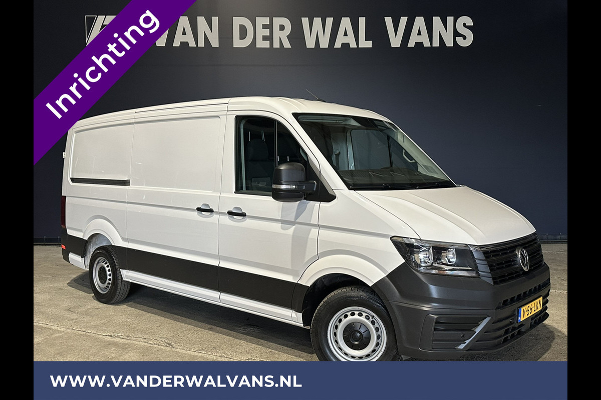 Volkswagen Crafter 2.0 TDI 141pk L3H2 L2H1 inrichting Euro6 Airco | Camera | Apple Carplay | Android Auto Parkeersensoren, Bijrijdersbank, 3000kg trekvermogen Volkswagen Crafter 2.0 TDI 141pk L3H2 L2H1 inrichting Euro6 Airco | Camera | Apple Carplay | Android Auto Parkeersensoren, Bijrijdersbank, 3000kg trekvermogen