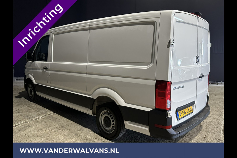 Volkswagen Crafter 2.0 TDI 141pk L3H2 L2H1 inrichting Euro6 Airco | Camera | Apple Carplay | Android Auto Parkeersensoren, Bijrijdersbank, 3000kg trekvermogen