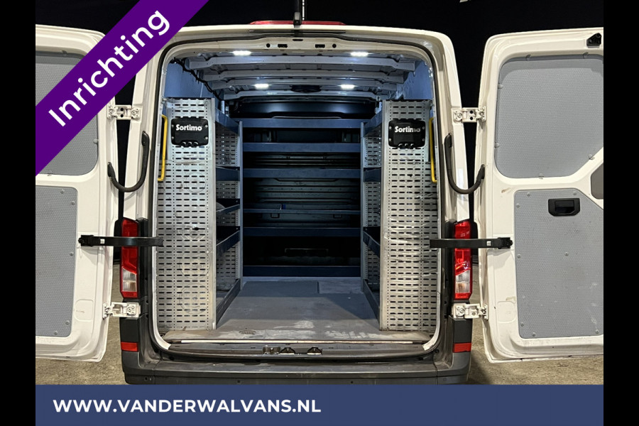 Volkswagen Crafter 2.0 TDI 141pk L3H2 L2H1 inrichting Euro6 Airco | Camera | Apple Carplay | Android Auto Parkeersensoren, Bijrijdersbank, 3000kg trekvermogen