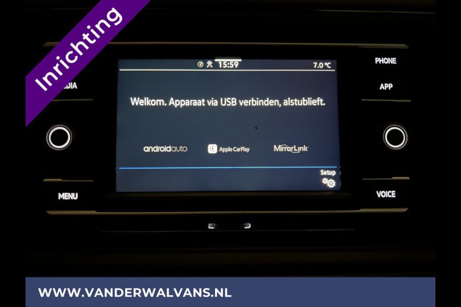 Volkswagen Crafter 2.0 TDI 141pk L3H2 L2H1 inrichting Euro6 Airco | Camera | Apple Carplay | Android Auto Parkeersensoren, Bijrijdersbank, 3000kg trekvermogen
