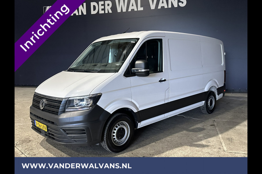Volkswagen Crafter 2.0 TDI 141pk L3H2 L2H1 inrichting Euro6 Airco | Camera | Apple Carplay | Android Auto Parkeersensoren, Bijrijdersbank, 3000kg trekvermogen