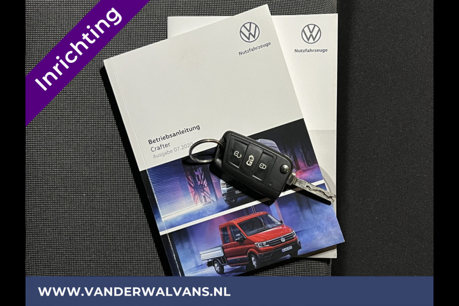 Volkswagen Crafter 2.0 TDI 141pk L3H2 L2H1 inrichting Euro6 Airco | Camera | Apple Carplay | Android Auto Parkeersensoren, Bijrijdersbank, 3000kg trekvermogen