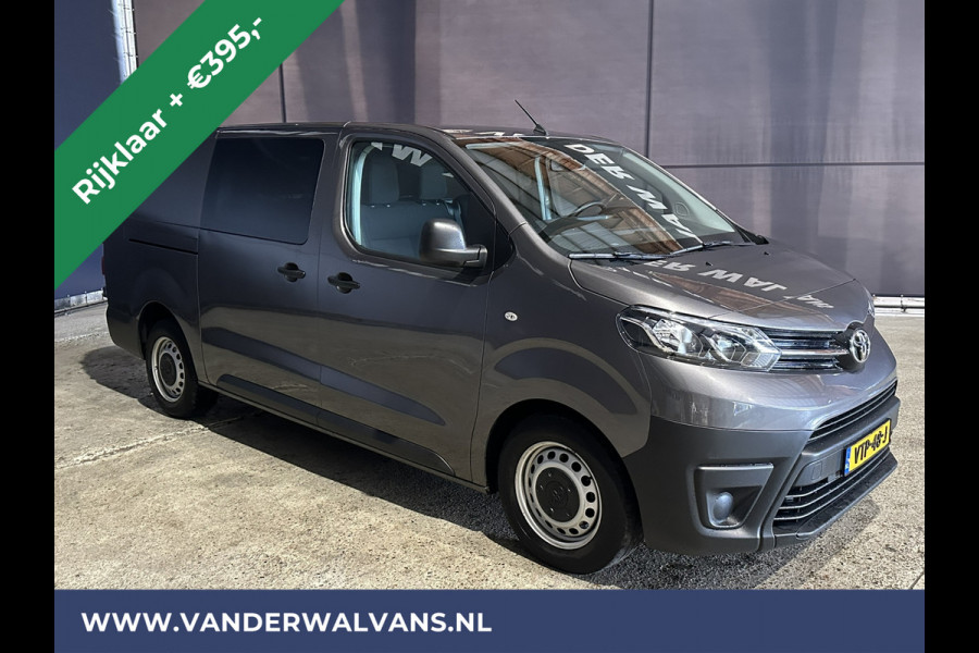 Toyota ProAce 2.0 D-4D 145pk L3H1 Dubbele Cabine Euro6 *Rijklaar* Airco | 6-Zits | Navigatie | Apple Carplay | Android Auto Cruisecontrol, Parkeersensoren
