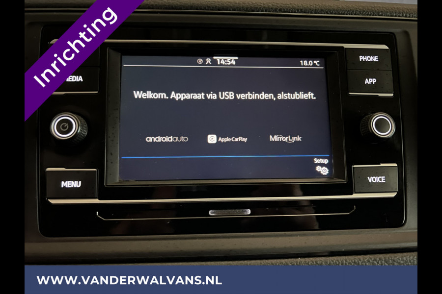 Volkswagen Crafter 2.0 TDI 140 pk L3H2 L2H1 Inrichting Euro6 Airco | Camera | Apple Carplay | Andoid Auto 3000kg Trekhaak, Parkeersensoren, Bijrijdersbank