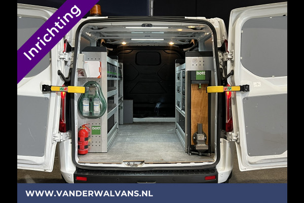 Ford Transit Custom 2.0 TDCI 130pk L2H1 Euro6 inrichting Airco | 2800kg trekhaak | LED | Omvormer | Camera Apple Carplay, Cruisecontrol, Verwarmde voorruit, Stoelverwarming, Parkeersensoren, Bijrijdersbank