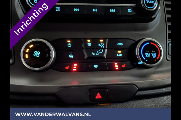 Ford Transit Custom 2.0 TDCI 130pk L2H1 Euro6 inrichting Airco | 2800kg trekhaak | LED | Omvormer | Camera Apple Carplay, Cruisecontrol, Verwarmde voorruit, Stoelverwarming, Parkeersensoren, Bijrijdersbank