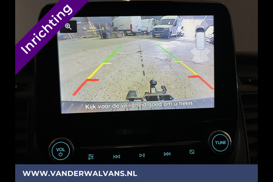 Ford Transit Custom 2.0 TDCI 130pk L2H1 Euro6 inrichting Airco | 2800kg trekhaak | LED | Omvormer | Camera Apple Carplay, Cruisecontrol, Verwarmde voorruit, Stoelverwarming, Parkeersensoren, Bijrijdersbank