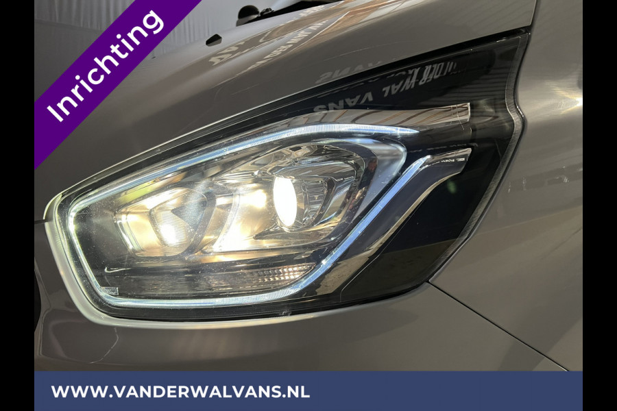 Ford Transit Custom 2.0 TDCI 130pk L2H1 Euro6 inrichting Airco | 2800kg trekhaak | LED | Omvormer | Camera Apple Carplay, Cruisecontrol, Verwarmde voorruit, Stoelverwarming, Parkeersensoren, Bijrijdersbank