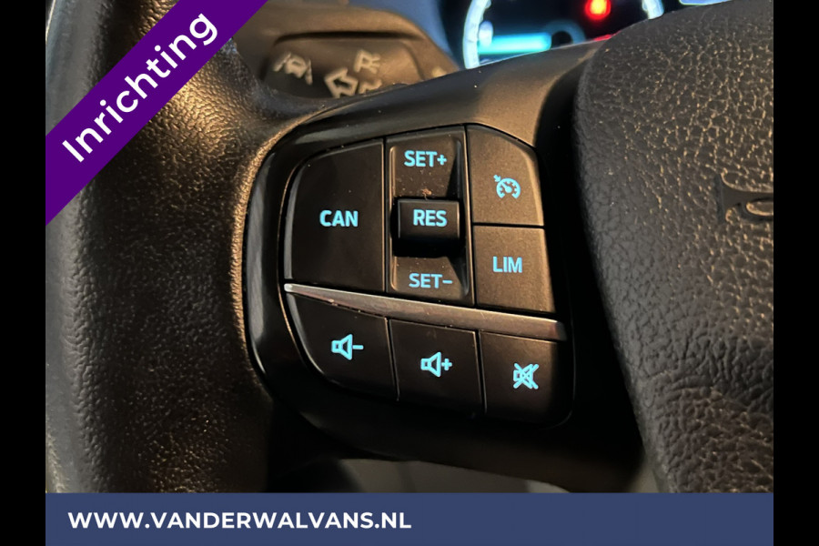 Ford Transit Custom 2.0 TDCI 130pk L2H1 Euro6 inrichting Airco | 2800kg trekhaak | LED | Omvormer | Camera Apple Carplay, Cruisecontrol, Verwarmde voorruit, Stoelverwarming, Parkeersensoren, Bijrijdersbank