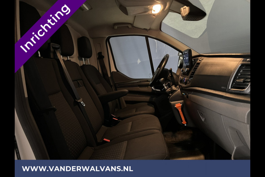 Ford Transit Custom 2.0 TDCI 130pk L2H1 Euro6 inrichting Airco | 2800kg trekhaak | LED | Omvormer | Camera Apple Carplay, Cruisecontrol, Verwarmde voorruit, Stoelverwarming, Parkeersensoren, Bijrijdersbank