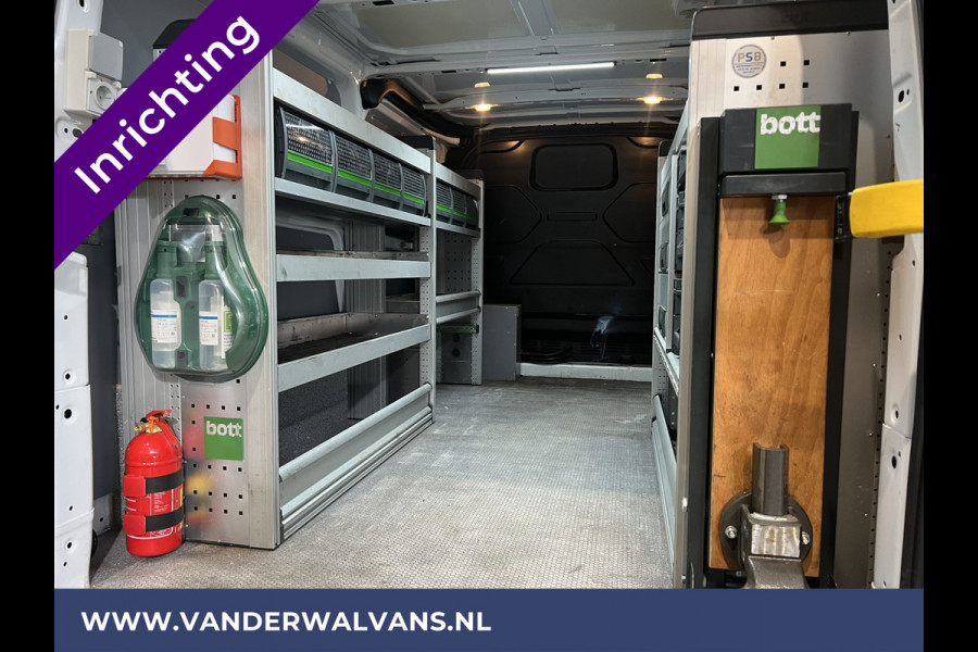 Ford Transit Custom 2.0 TDCI 130pk L2H1 Euro6 inrichting Airco | 2800kg trekhaak | LED | Omvormer | Camera Apple Carplay, Cruisecontrol, Verwarmde voorruit, Stoelverwarming, Parkeersensoren, Bijrijdersbank
