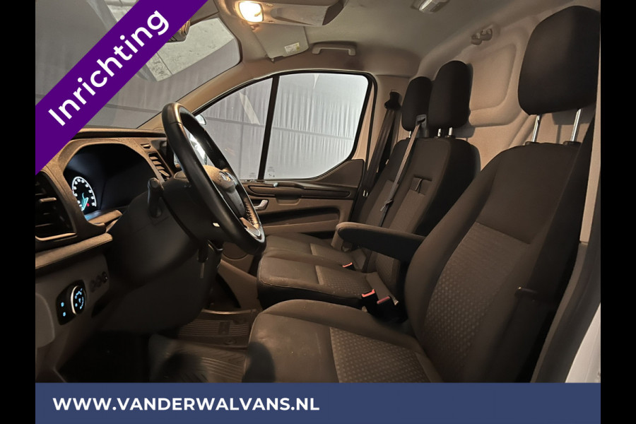 Ford Transit Custom 2.0 TDCI 130pk L2H1 Euro6 inrichting Airco | 2800kg trekhaak | LED | Omvormer | Camera Apple Carplay, Cruisecontrol, Verwarmde voorruit, Stoelverwarming, Parkeersensoren, Bijrijdersbank