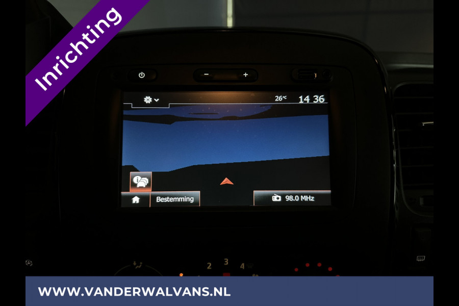 Opel Vivaro 1.6 CDTI 125 pk L2H1 inrichting Euro6 Airco | Camera | Navigatie | Imperiaal | Trekhaak | Cruisecontrol Parkeersensoren, Bijrijdersbank