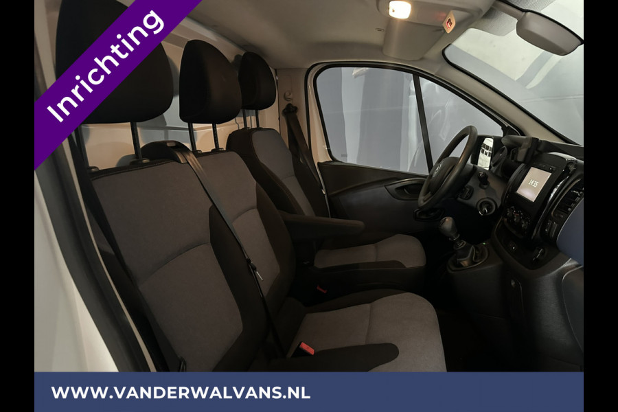 Opel Vivaro 1.6 CDTI 125 pk L2H1 inrichting Euro6 Airco | Camera | Navigatie | Imperiaal | Trekhaak | Cruisecontrol Parkeersensoren, Bijrijdersbank