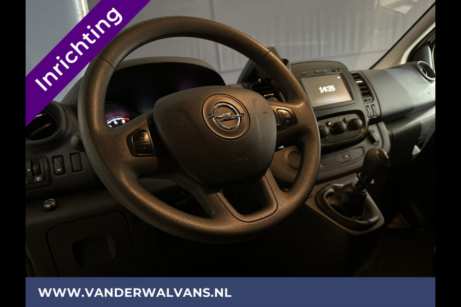 Opel Vivaro 1.6 CDTI 125 pk L2H1 inrichting Euro6 Airco | Camera | Navigatie | Imperiaal | Trekhaak | Cruisecontrol Parkeersensoren, Bijrijdersbank