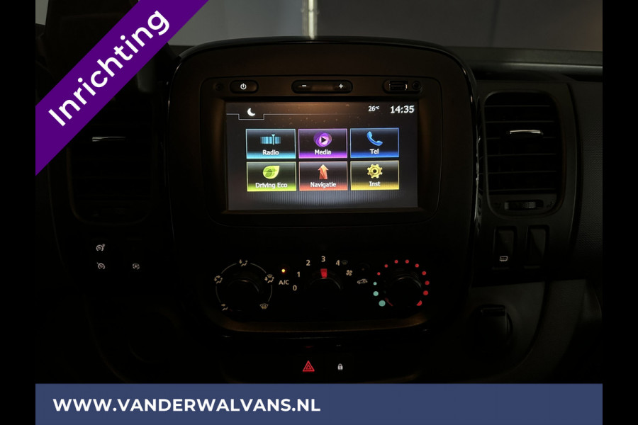 Opel Vivaro 1.6 CDTI 125 pk L2H1 inrichting Euro6 Airco | Camera | Navigatie | Imperiaal | Trekhaak | Cruisecontrol Parkeersensoren, Bijrijdersbank