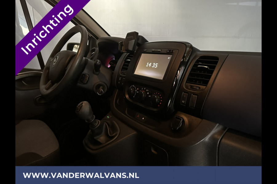 Opel Vivaro 1.6 CDTI 125 pk L2H1 inrichting Euro6 Airco | Camera | Navigatie | Imperiaal | Trekhaak | Cruisecontrol Parkeersensoren, Bijrijdersbank