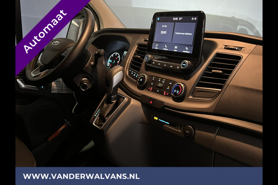 Ford Transit Custom 2.0 TDCI 130pk Automaat L2H1 inrichting Euro6 Airco | Camera | Apple Carplay | Cruisecontrol LED, Stoelverwarming, Verwarmde voorruit, Trekhaak, Parkeersensoren