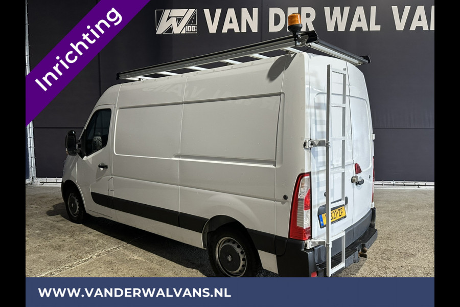 Opel Movano 2.3 CDTI 145pk L2H2 inrichting Euro6 ** Airco | Omvormer | Navigatie | Imperiaal | Camera | Trap Cruisecontrol, 2500kg Trekhaak, Parkeersensoren, Bijrijdersbank