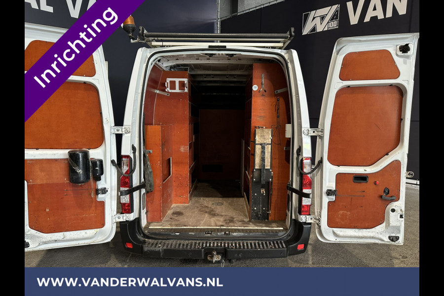 Opel Movano 2.3 CDTI 145pk L2H2 inrichting Euro6 ** Airco | Omvormer | Navigatie | Imperiaal | Camera | Trap Cruisecontrol, 2500kg Trekhaak, Parkeersensoren, Bijrijdersbank