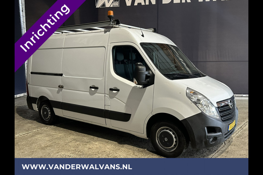 Opel Movano 2.3 CDTI 145pk L2H2 inrichting Euro6 ** Airco | Omvormer | Navigatie | Imperiaal | Camera | Trap Cruisecontrol, 2500kg Trekhaak, Parkeersensoren, Bijrijdersbank