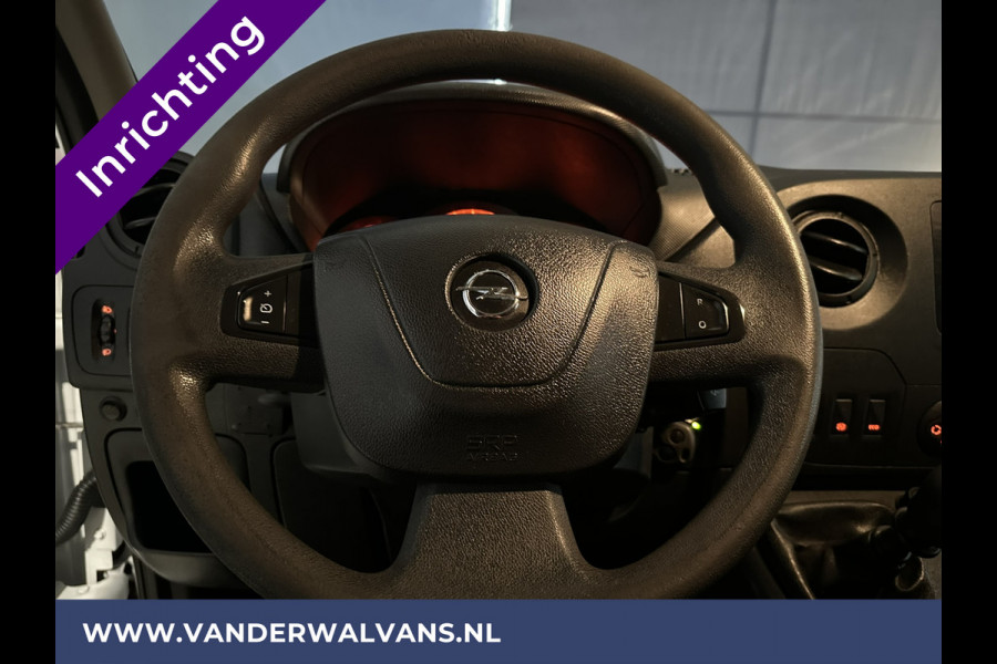 Opel Movano 2.3 CDTI 145pk L2H2 inrichting Euro6 ** Airco | Omvormer | Navigatie | Imperiaal | Camera | Trap Cruisecontrol, 2500kg Trekhaak, Parkeersensoren, Bijrijdersbank