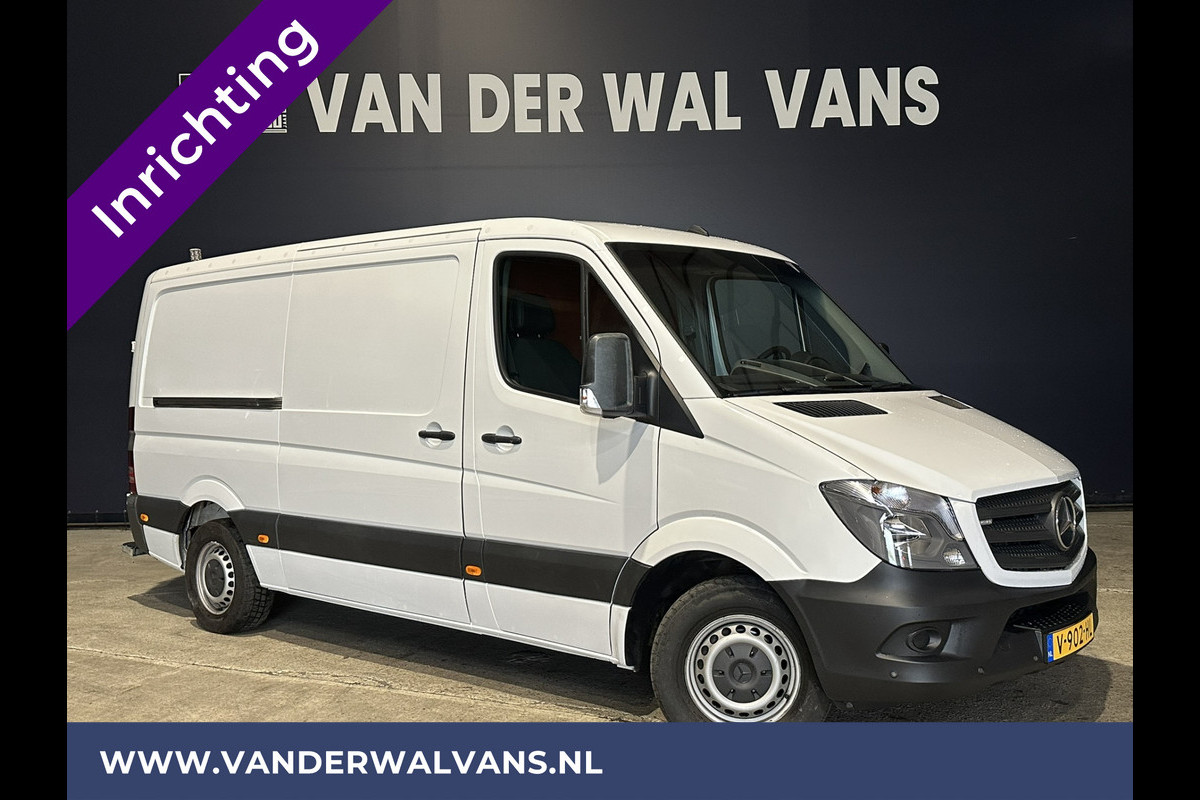 Mercedes-Benz Sprinter 316 CDI 164pk L2H1 inrichting Euro6 Airco | 2800kg trekhaak | Omvormer Cruisecontrol, Parkeersensoren Mercedes-Benz Sprinter 316 CDI 164pk L2H1 inrichting Euro6 Airco | 2800kg trekhaak | Omvormer Cruisecontrol, Parkeersensoren