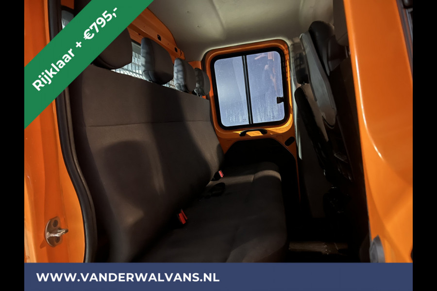 Renault Master 2.3 dCi 135 pk RIJKLAAR Pick up Open laadbak Dubbele cabine Euro6 Airco | 7-Zits | 2500kg Trekhaak Bluetooth-telefoonvoorbereiding