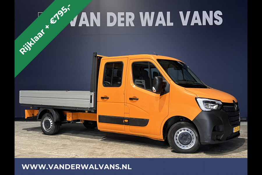 Renault Master 2.3 dCi 135 pk RIJKLAAR Pick up Open laadbak Dubbele cabine Euro6 Airco | 7-Zits | 2500kg Trekhaak Bluetooth-telefoonvoorbereiding