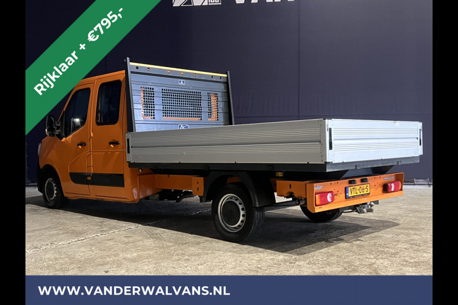 Renault Master 2.3 dCi 135 pk RIJKLAAR Pick up Open laadbak Dubbele cabine Euro6 Airco | 7-Zits | 2500kg Trekhaak Bluetooth-telefoonvoorbereiding