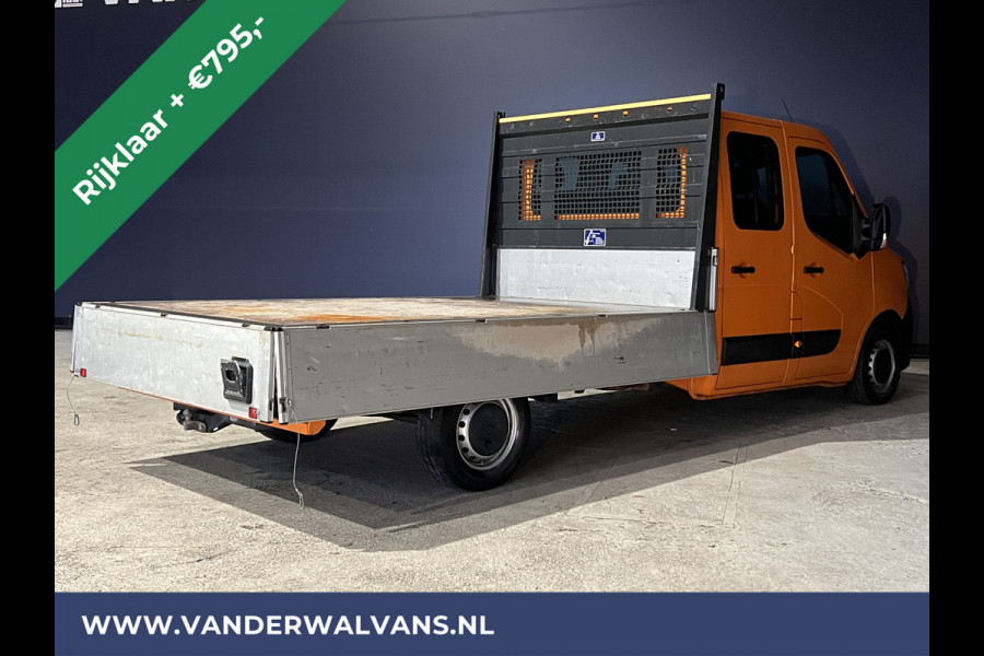 Renault Master 2.3 dCi 135 pk RIJKLAAR Pick up Open laadbak Dubbele cabine Euro6 Airco | 7-Zits | 2500kg Trekhaak Bluetooth-telefoonvoorbereiding