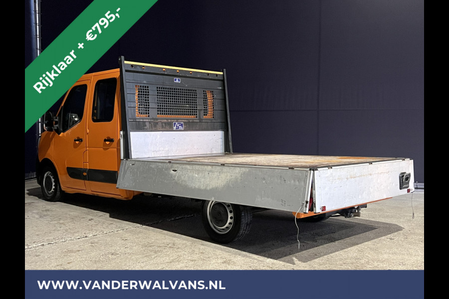 Renault Master 2.3 dCi 135 pk RIJKLAAR Pick up Open laadbak Dubbele cabine Euro6 Airco | 7-Zits | 2500kg Trekhaak Bluetooth-telefoonvoorbereiding