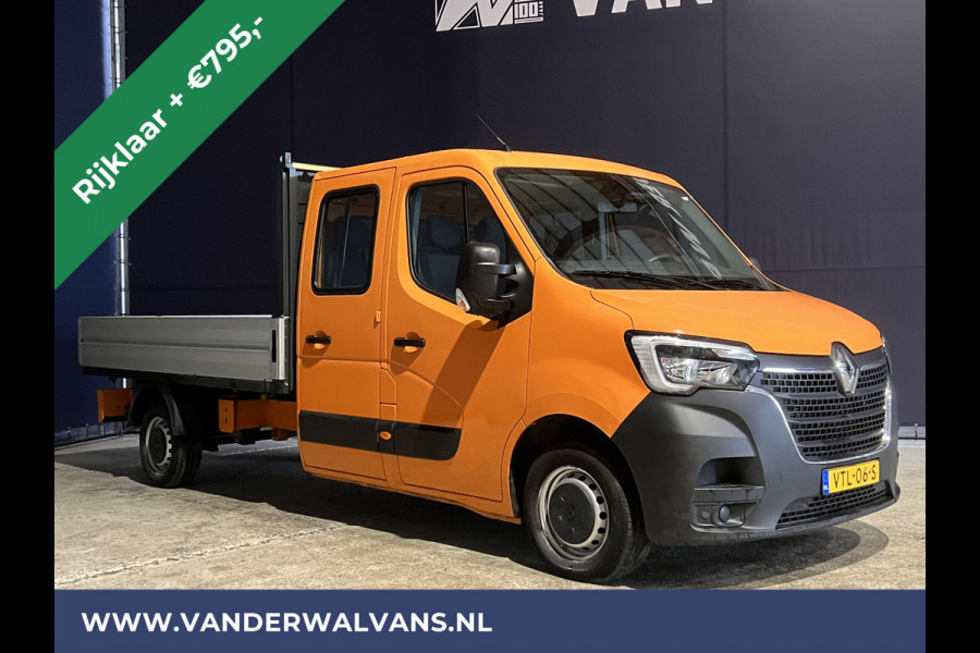 Renault Master 2.3 dCi 135 pk RIJKLAAR Pick up Open laadbak Dubbele cabine Euro6 Airco | 7-Zits | 2500kg Trekhaak Bluetooth-telefoonvoorbereiding