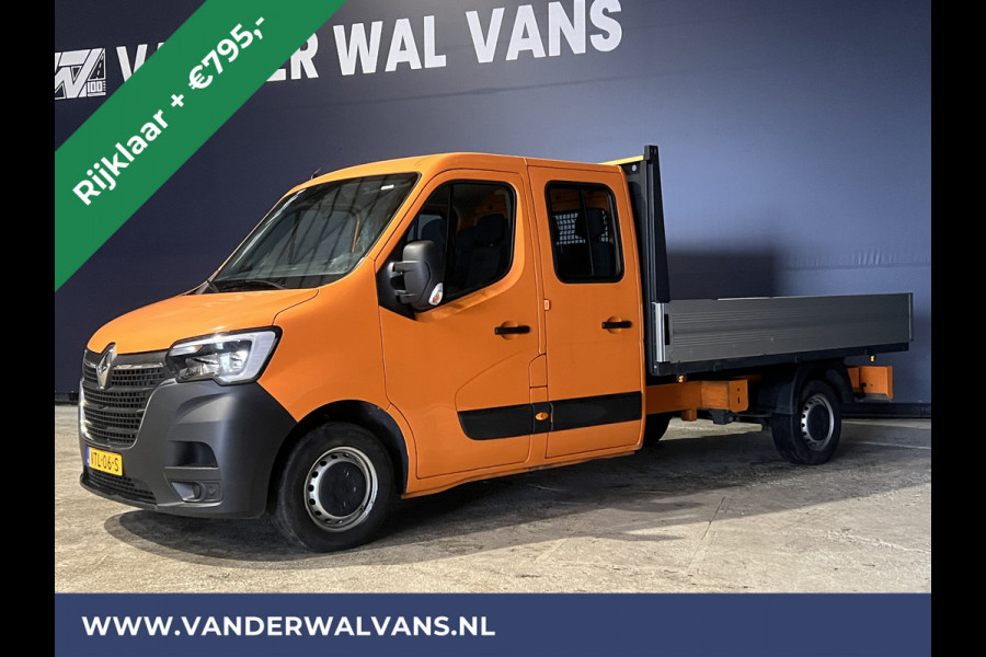 Renault Master 2.3 dCi 135 pk RIJKLAAR Pick up Open laadbak Dubbele cabine Euro6 Airco | 7-Zits | 2500kg Trekhaak Bluetooth-telefoonvoorbereiding