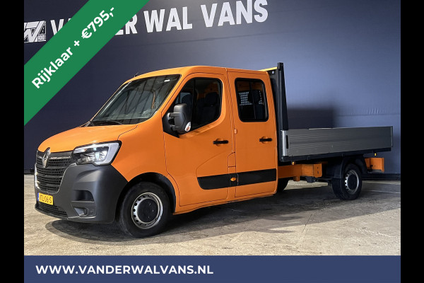 Renault Master 2.3 dCi 135 pk RIJKLAAR Pick up Open laadbak Dubbele cabine Euro6 Airco | 7-Zits | 2500kg Trekhaak Bluetooth-telefoonvoorbereiding