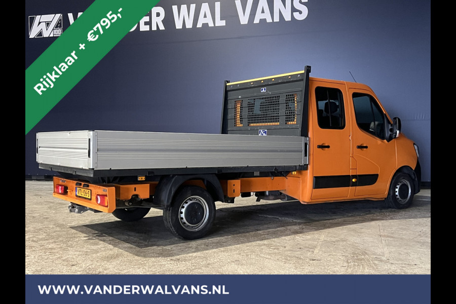 Renault Master 2.3 dCi 135 pk RIJKLAAR Pick up Open laadbak Dubbele cabine Euro6 Airco | 7-Zits | 2500kg Trekhaak Bluetooth-telefoonvoorbereiding