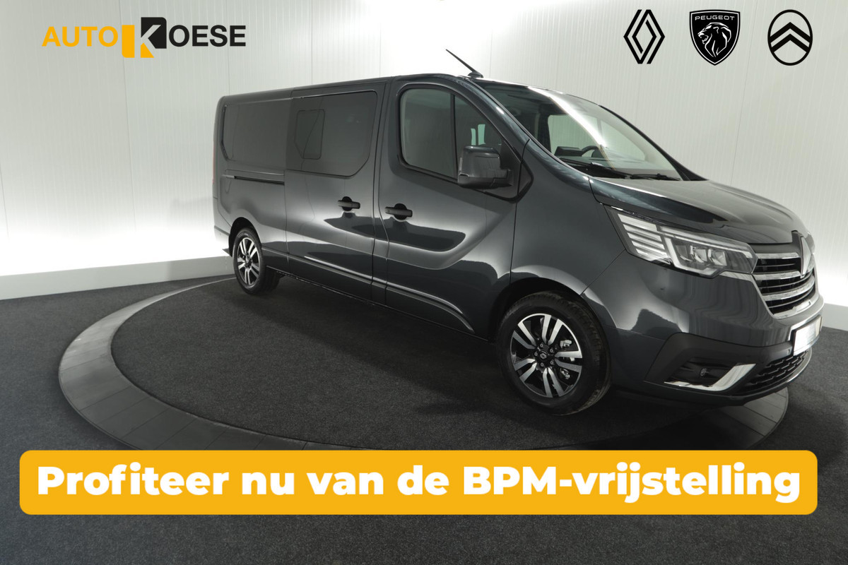 Renault Trafic 2.0 Blue dCi EDC 170 T29 L2H1 Extra DC | Direct Leverbaar | Camera | Navigatie | Climate Control | Dubbele Cabine Renault Trafic 2.0 Blue dCi EDC 170 T29 L2H1 Extra DC | Direct Leverbaar | Camera | Navigatie | Climate Control | Dubbele Cabine