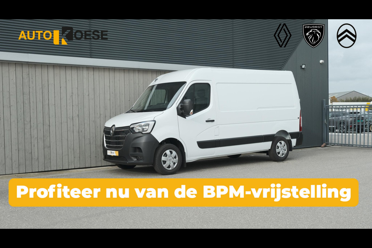 Renault Master T33 2.3 dCi 135 L2H2 Comfort | Direct Leverbaar | Navigatie | Parkeersensoren | Airco | Cruise Control Renault Master T33 2.3 dCi 135 L2H2 Comfort | Direct Leverbaar | Navigatie | Parkeersensoren | Airco | Cruise Control