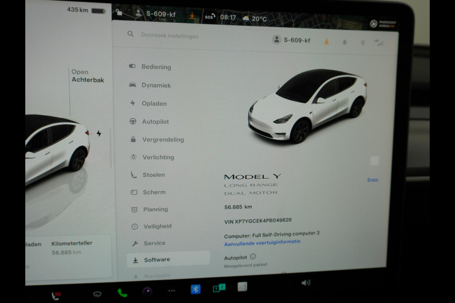 Tesla Model Y 78 kwh Long Range AUTOPILOT | LEDER | TESLA GARANTIE T/M 12-2026