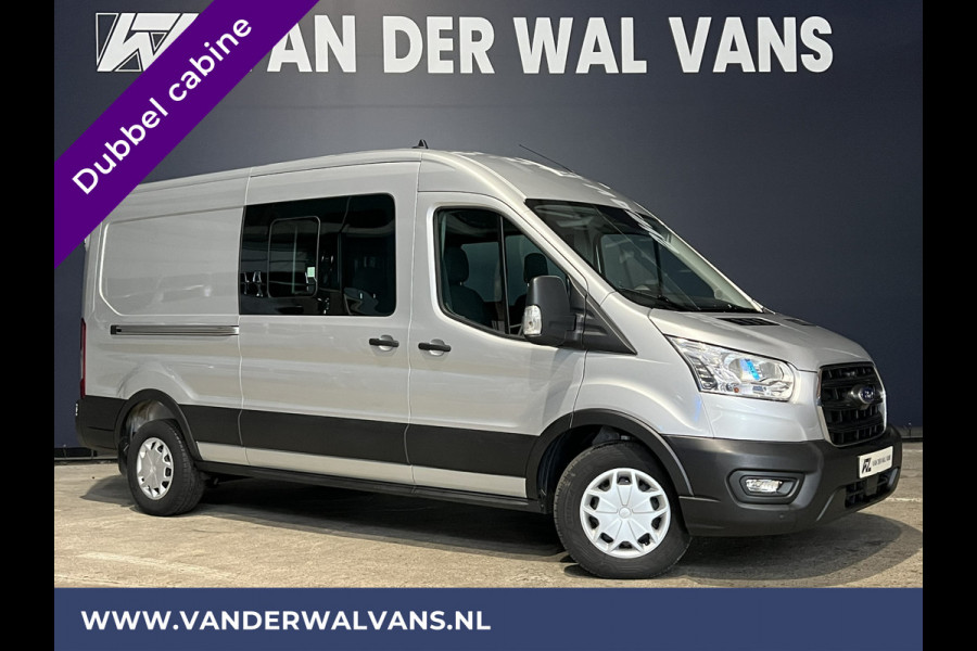 Ford Transit 2.0 TDCI 131pk L3H2 Dubbele Cabine Euro6 Airco | 6-Zits | LED | 2500kg Trekhaak | Cruisecontrol Verwarmde voorruit, Parkeersensoren