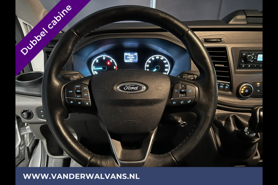 Ford Transit 2.0 TDCI 131pk L3H2 Dubbele Cabine Euro6 Airco | 6-Zits | LED | 2500kg Trekhaak | Cruisecontrol Verwarmde voorruit, Parkeersensoren