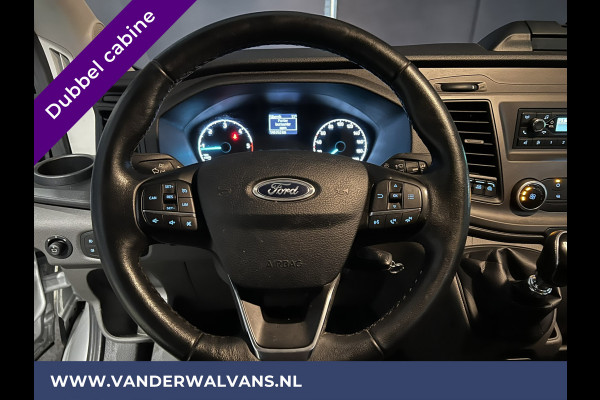 Ford Transit 2.0 TDCI 131pk L3H2 Dubbele Cabine Euro6 Airco | 6-Zits | LED | 2500kg Trekhaak | Cruisecontrol Verwarmde voorruit, Parkeersensoren
